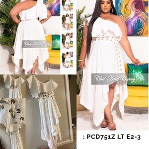 💕Boutique Flirty One Shoulder Asymmetrical Dress